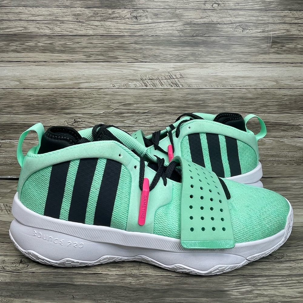 NEW adidas Dame 8 EXTPLY Pulse Mint Basketball Shoe Men's Size 11.5 ID5677
